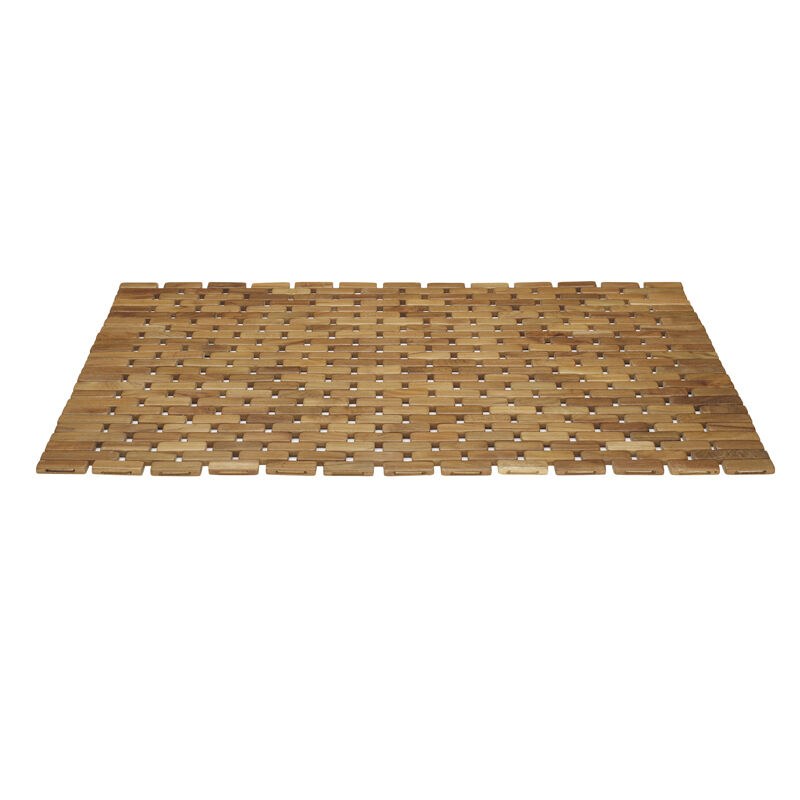 Flexible Teak Shower Mat