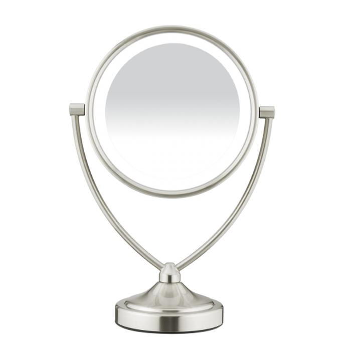 Conair Reflections 1x/10x Fluorescent Satin Nickel Vanity Mirror