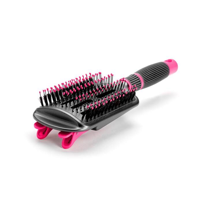 Blowout with paddle clearance brush