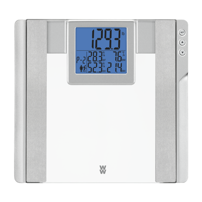 Weight Watchers by Conair Bluetooth Body Analysis Bathroom Scale, Measures  Body Fat, Body Water, Bone Mass, Muscle Mass & BMI WW930XF