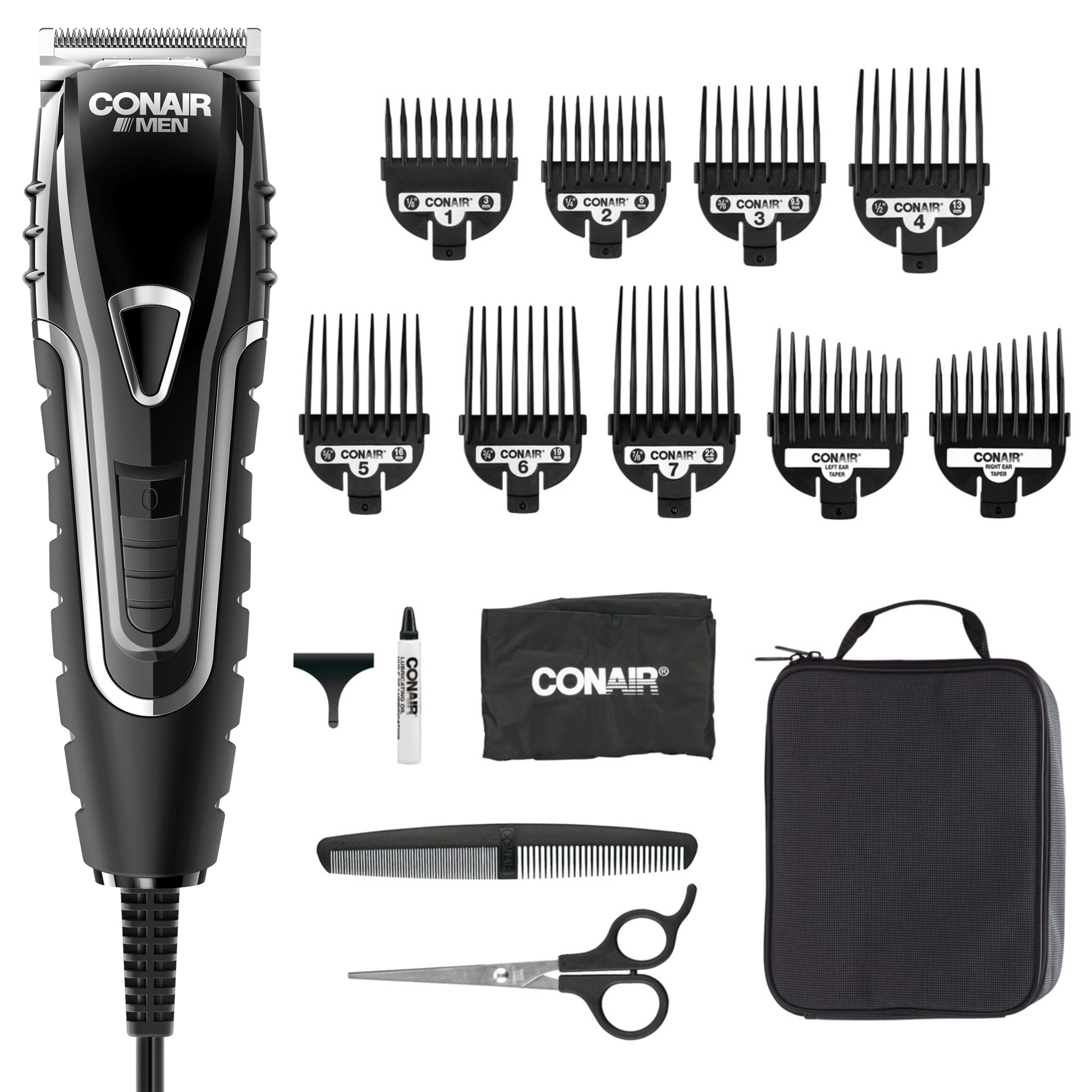 No-Slip Grip 16-Piece Barbershop-Quality Haircutting Kit image number 2